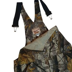 Woolrich Bib Overalls Mens M Camo Outdoor Guide Realtree‎ Hardwoods Hunting